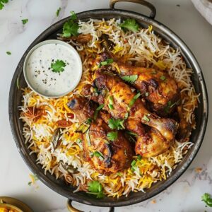 Special Masala Chicken Handi Biryani
